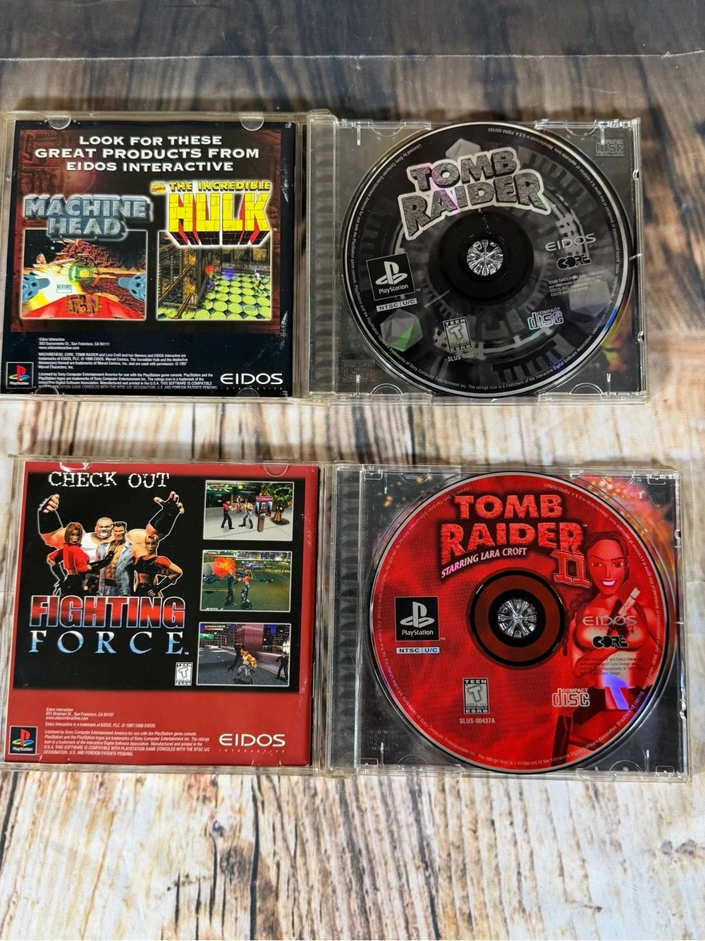 Tomb Raider / Tomb Raider II Sony Game Set - Black